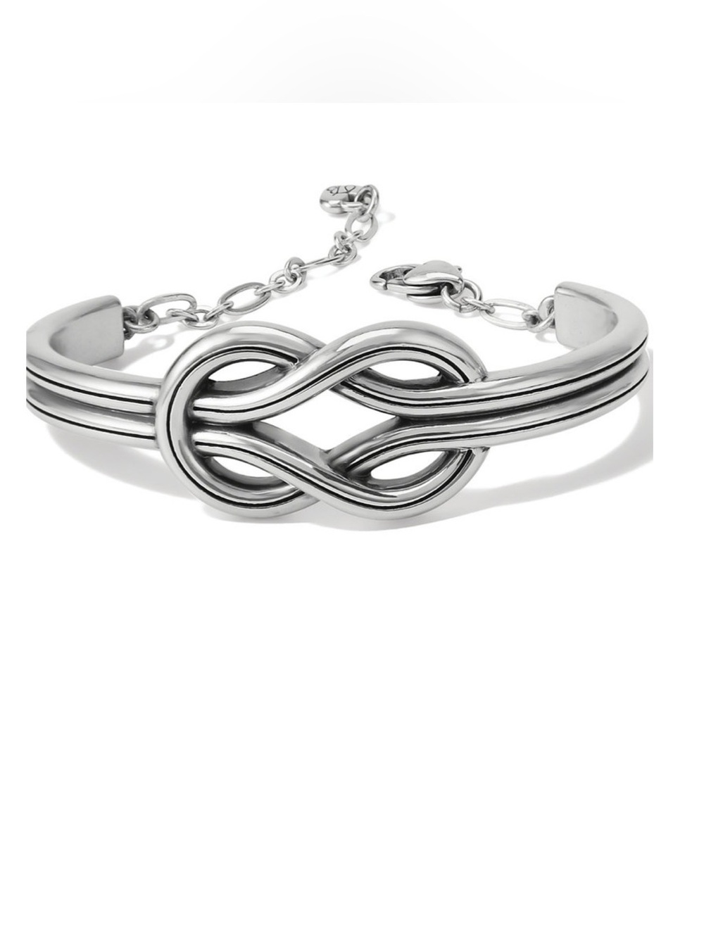 BRIGHTON INTERLOK HARMONY BOLD BAR BRACELET IN SILVER